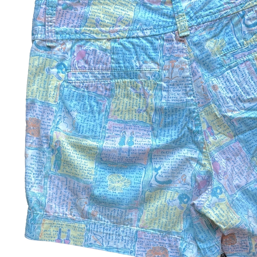 Lilly Pulitzer Pastel Astrology Print Cotton Callahan Shorts Size 2 Vibrant Chic - Picture 7 of 17